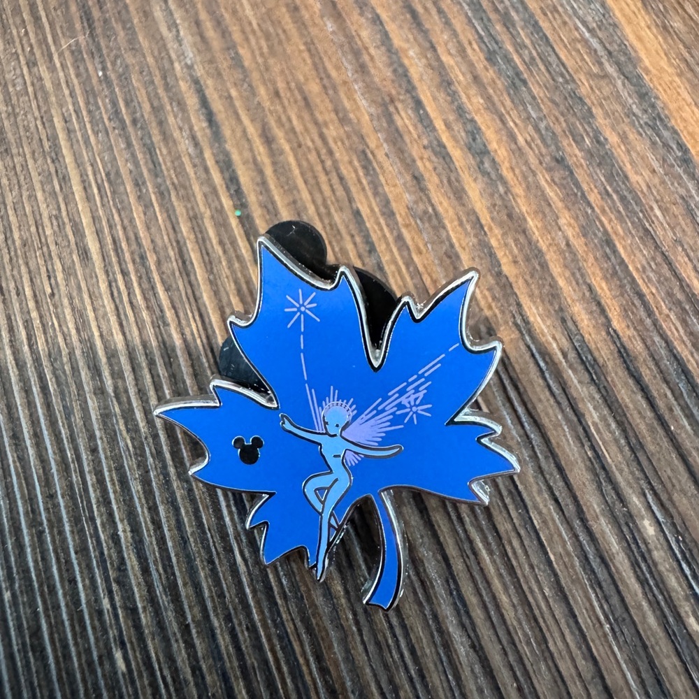 Disney Black and Silver Leaf Pin